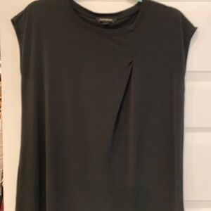 BANANA REPUBLIC Black Boxy Cap Sleeve Top Size Small